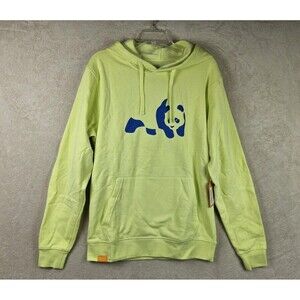 Enjoi Panda Pandemic P/O Hoodie Sweatshirt Pear Green Size S